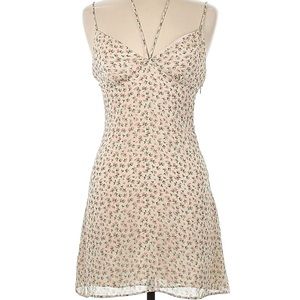 Zara Floral Tie Mini Dress